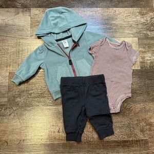 Carters Baby Boy 3 Piece Outfit Set with Car